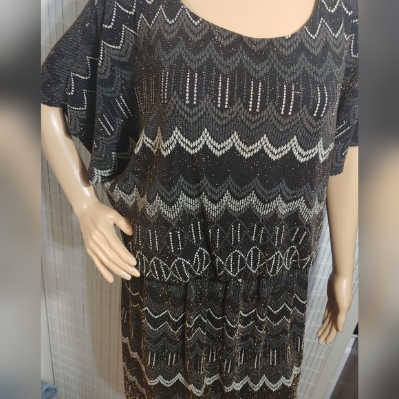 SLNY Metallic Dress for Women Size 14W Cocktail Party (B#9) - Picture 2 of 11